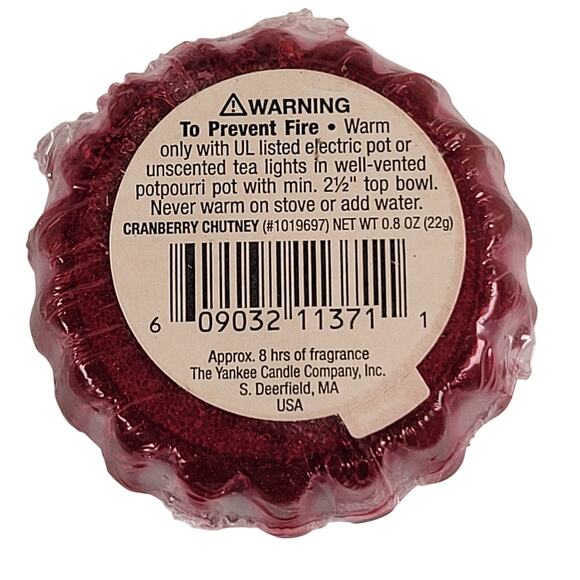 Yankee Candle Wax Tart Scented Melt Lot of 4 Lemon, Cranberry, Balsam, Lavender - Picture 3 of 10